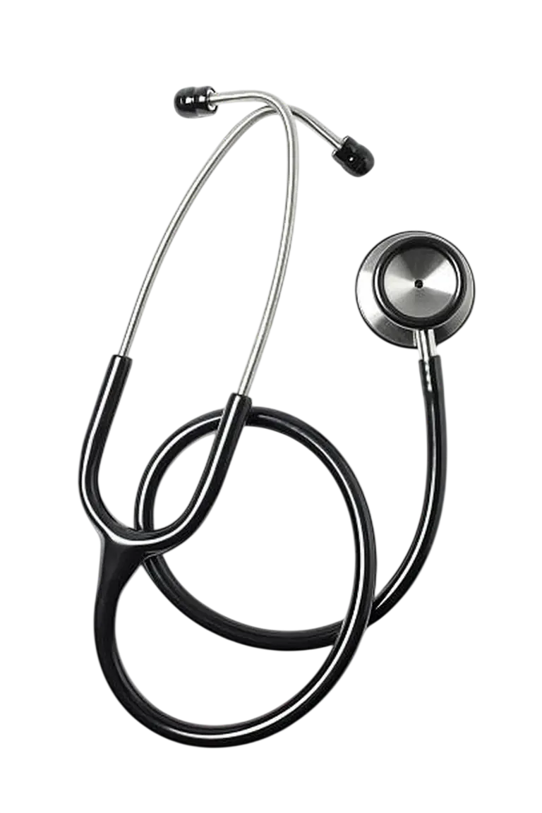 Estetoscópio simbolizando o cuidado médico